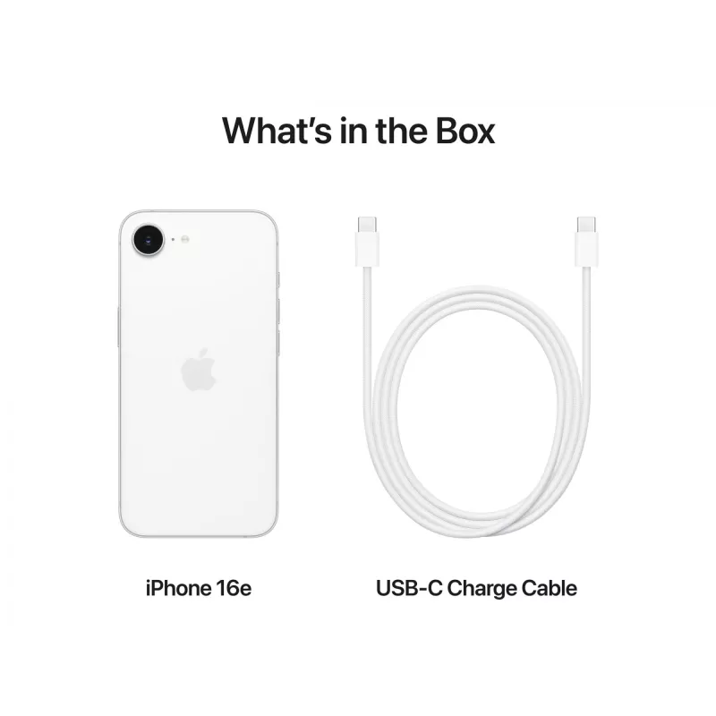 iPhone 16E 512GB balts