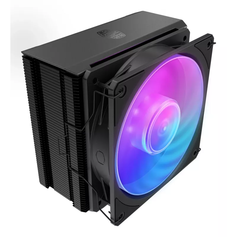 Gaisa dzesētājs Cooler Master Hyper 212 3DHP Melns ARGB — 120 mm ventilators, LGA1700/AM5/AM4 saderīgs