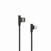 Sbox USB-C-90-B USB->Type C 90 M/M 1,5 m melns