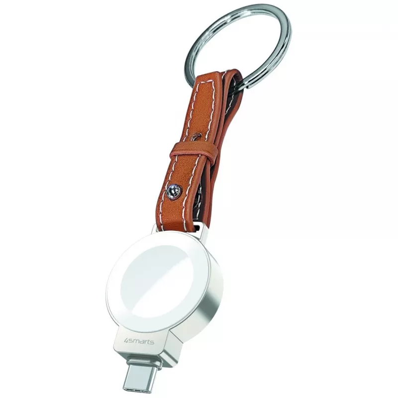 Bezvadu lādētājs 4smarts 541476 Apple Watch pulksteņiem — sudraba krāsā