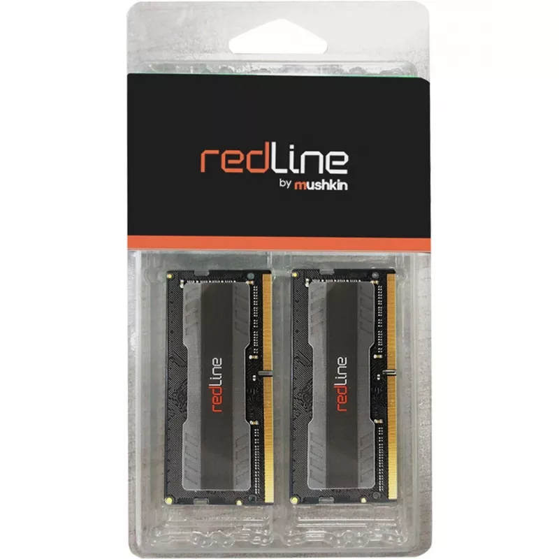 SO-DIMM 16 GB DDR4-3200 (2x 8 GB) Dual-Kit, Memory Melns, MRA4S320NNNF8GX2, Redline, INTEL XMP