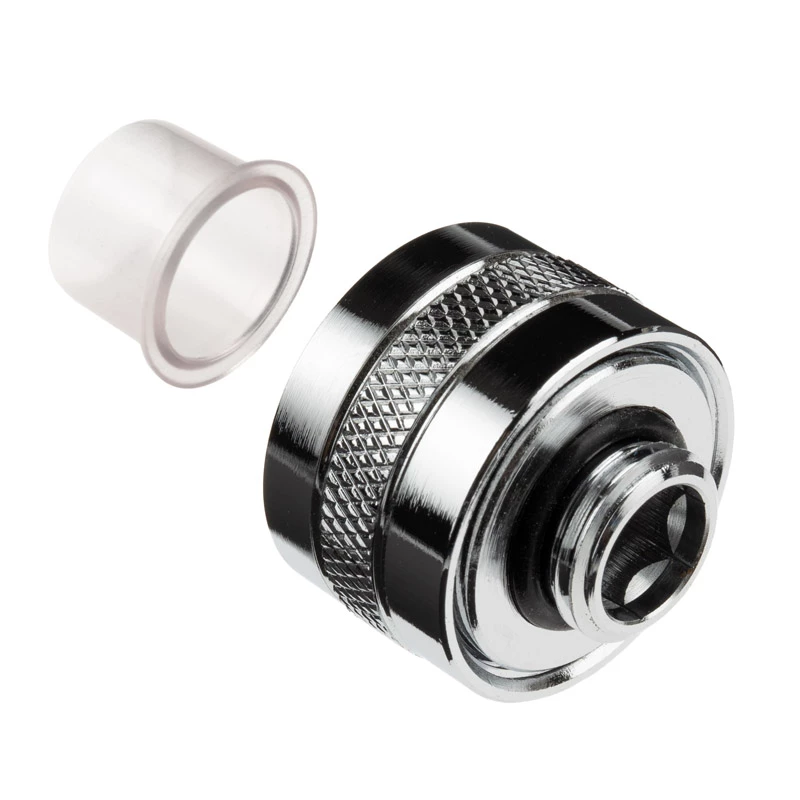 Alphacool Eiszapfen Pro savienotājs 16 mm cietās caurules veidgabals G1/4, 6 gab. iepakojumā - hromēts