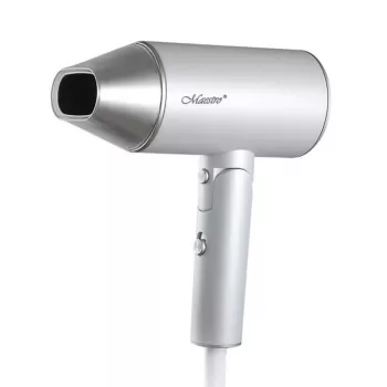 Matu žāvētājs Maestro MR-213 2100W salokāms rokturis, 2 ātrumi, aukstā gaisa poga, divsienu koncentrators, sudraba