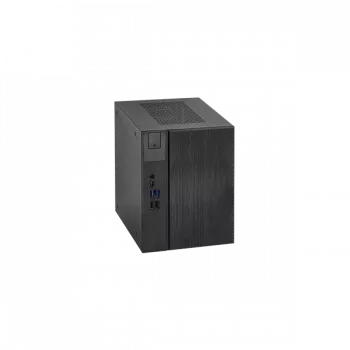 ASRock DeskMeet X300 Series - Barebone - kompaktais dators - Socket AM4 - AMD X300 - bez CPU - RAM 0GB - GigE (90BXG4501-A10GA0W)