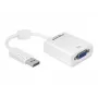 Video kabeļa adapteris DeLOCK 61766 0,125 m VGA DisplayPort balts