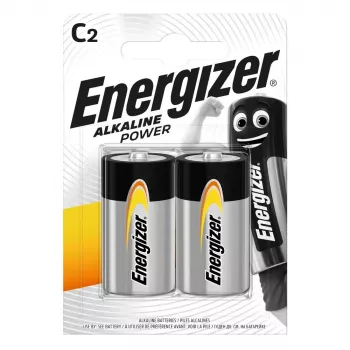 Energizer C Alkaline Power baterijas, 2 iepakojums