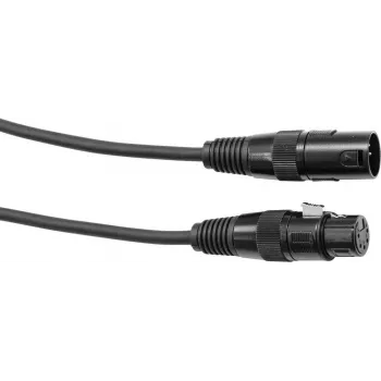 DMX kabelis EUROLITE XLR 5 kontaktu, 1 m, melns
