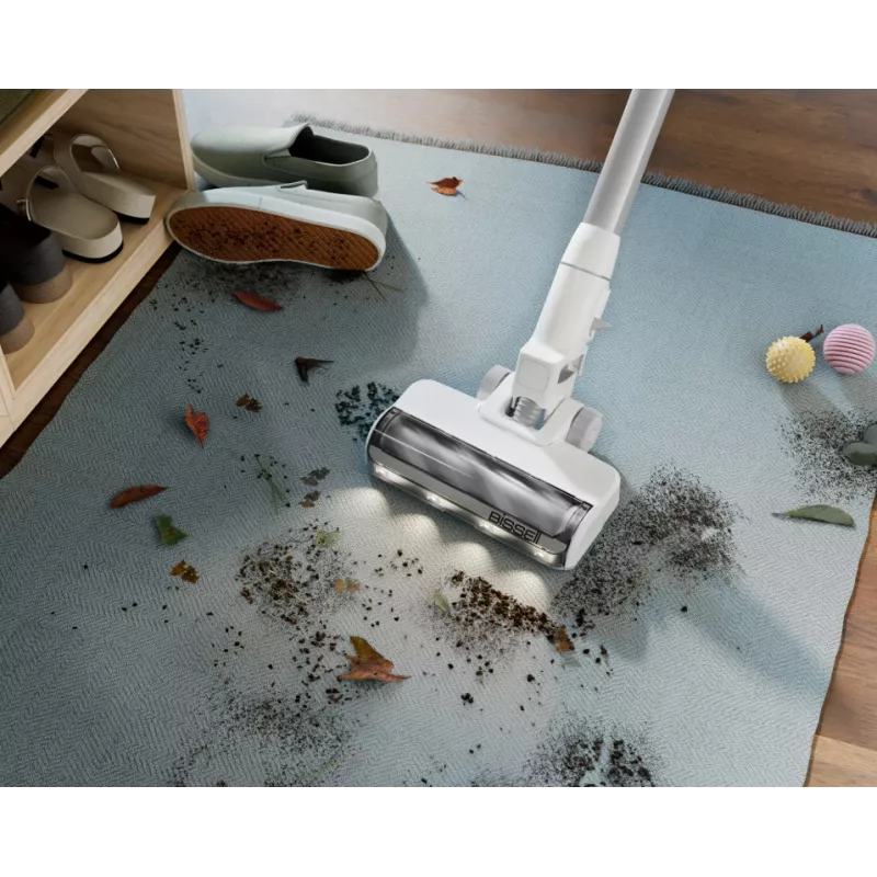 Bissell Stick Vacuum | PowerClean | Bezvadu darbība | 200 W | Darbības laiks (maks.) 40 min | Silts balts/Pelēks/Mirdzošs sudrabs