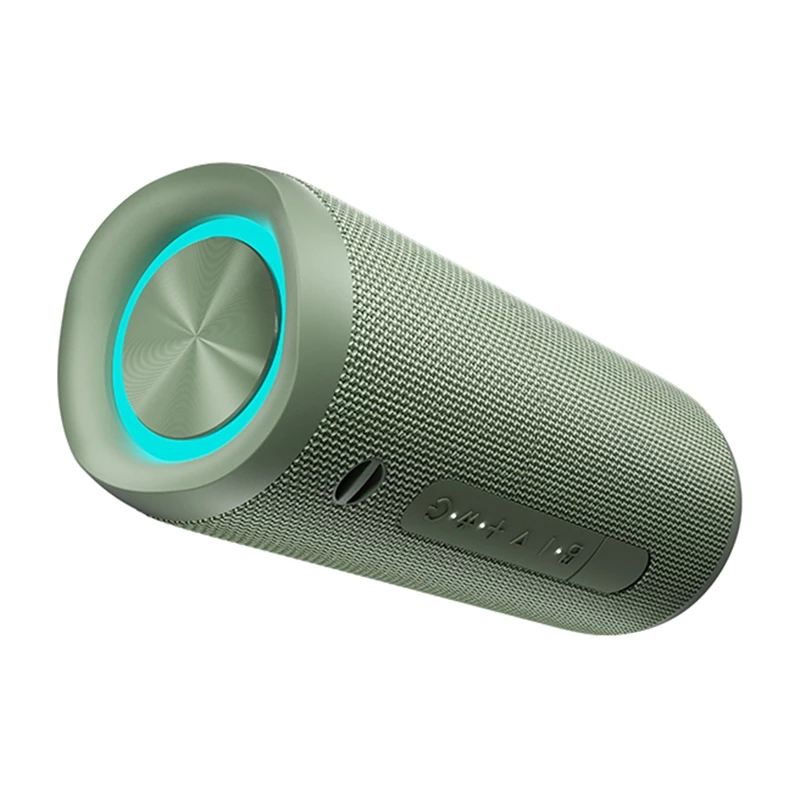 Bezvadu skaļrunis QCY SP7 zaļš Bluetooth 5.0 portatīvs, uzlādējama baterija, kompakts dizains