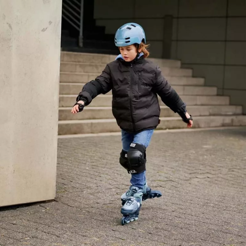 Inline skates HUDORA Leon 2.0, regulējams izmērs 37–40, zils/pelēks