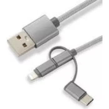CoreParts MOBX-ACC-003 USB kabelis 1 m Micro-USB A Micro-USB B Pelēks