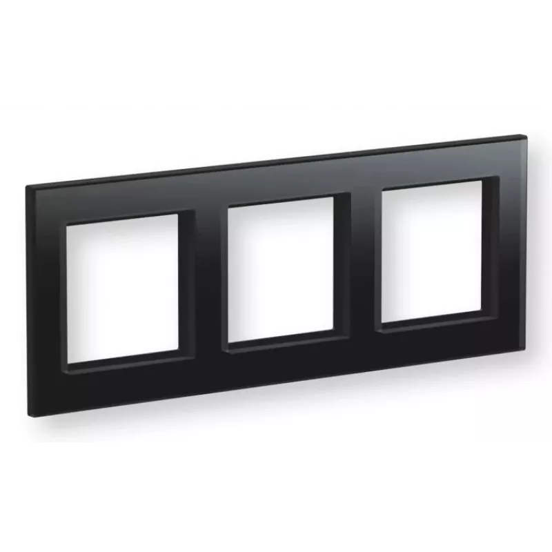 eQ-3 Homematic IP 162150A1 stikla rāmis, 3 vietu, melns