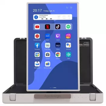 ALLNET prezentācijas koferis Augstas veiktspējas displejs 27 collas. Android 13. RK3588. HDMI ieeja. Transportēšanas futrālis