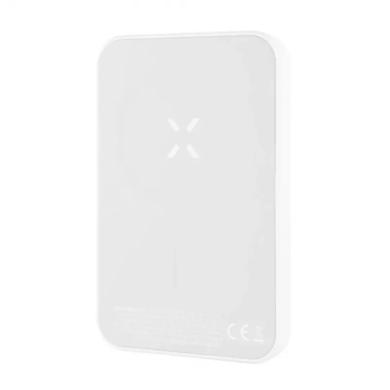 Pārnēsājams ārējais akumulators FIXED FIXZENM-6-WH — 6000 mAh, USB-C ātrā uzlāde, balts
