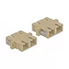 Optisko šķiedru adapteris DELOCK SC sievišķais–sievišķais, bēšs, 4 gab. iepakojumā (modelis 85996)