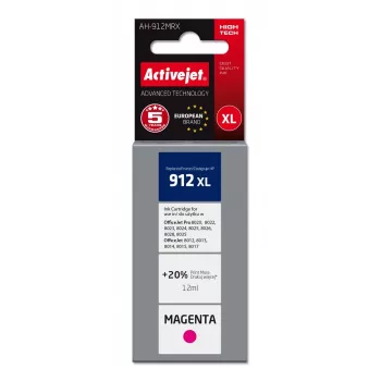 ActiveJet AH-912MRX Tintes kasetne, Savietojama ar HP, fuksīna (Augstas ietilpības XL, 12 ml, 990 lpp.)
