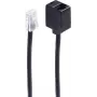 telefona kabelis ShiverPeaks BS70226-8/8 6 m Melns