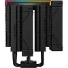 Gaisa dzesētājs DeepCool AK620 Digital PRO — 120 mm ventilators, 1750 RPM, 25 dB, 12 V, piemērots LGA1700/AM5, melns