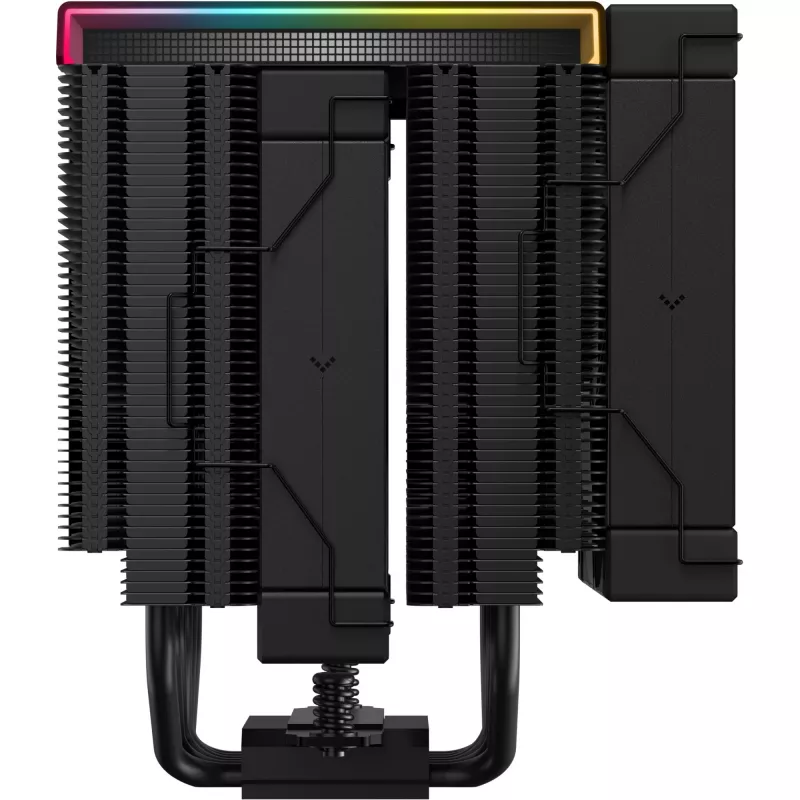 Gaisa dzesētājs DeepCool AK620 Digital PRO — 120 mm ventilators, 1750 RPM, 25 dB, 12 V, piemērots LGA1700/AM5, melns