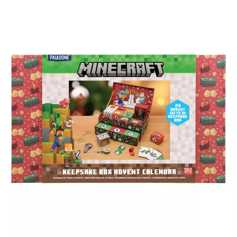 Adventa kalendārs ar dārgumu kastīti Paladone PP15749MCF Minecraft 24 pārsteigumi