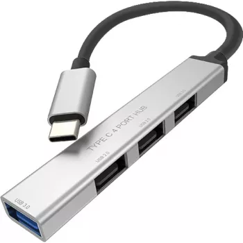 ROLINE USB3.2 Gen1 centrmezgls 4x USB-A 1x 3.0+3x 2.0 C tipa kabelis (14.02.5053)