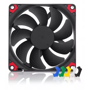 Noctua NF-A9x14 HS-PWM CH.BK.S 92 mm plāns PWM datora korpusa ventilators, 12 V, 600–2500 RPM, 57,5 m³/h, 14 mm biezums