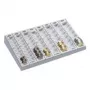 Monētu skaitīšanas dēlis WEDO 290×200×45 mm Euro gaiši pelēks ar 8 monētu iedobēm