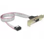 Seriālais kabelis DeLOCK 89300 0,4 m DB9 pelēks