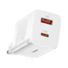 Baseus Super Si Pro Quick Charger USB + USB-C 30W (balts)