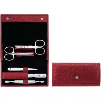 Manikīra un pedikīra instrumentu komplekts ZWILLING 97438-003-0 — 5 gabali, ādas maciņš