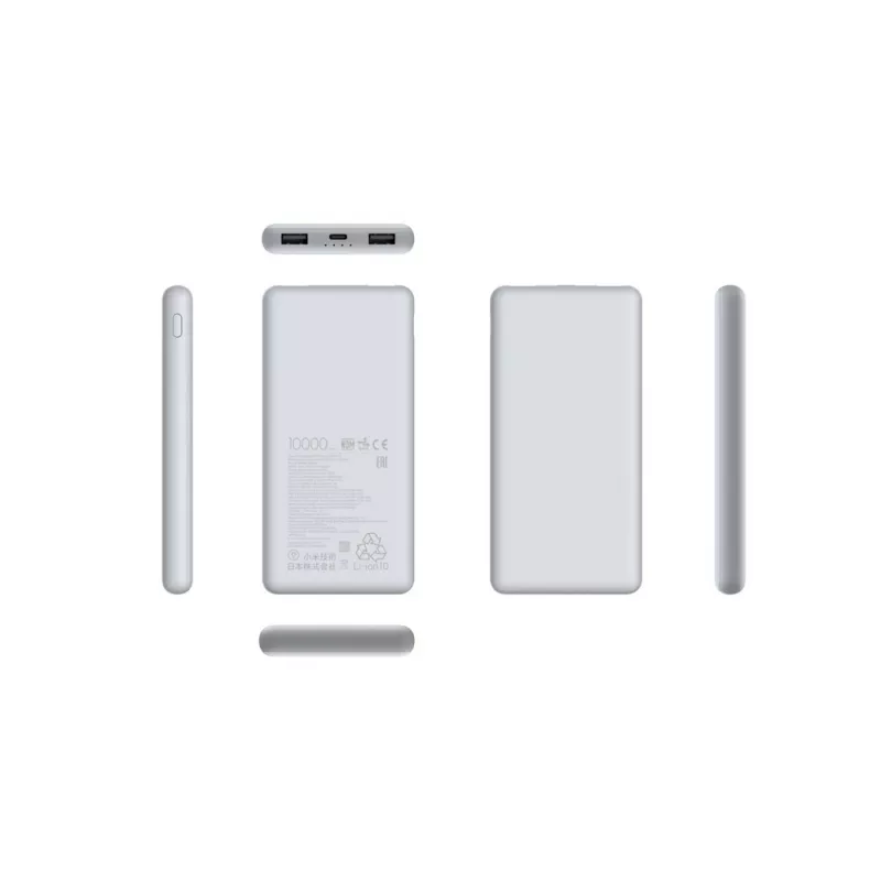 Ārējais akumulators Xiaomi BHR9350GL 10000 mAh Li‑Ion, Quick Charge 3+, USB‑A + USB‑C, 3 A izeja, Balts
