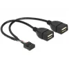 Iekšējais USB kabelis DeLOCK 83292 0.2 m, sieviešu-sieviešu