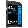 SDXC zibatmiņas karte Lexar 64 GB UHS-I 800xPRO — Class 10, U3, V30, 150 MB/s
