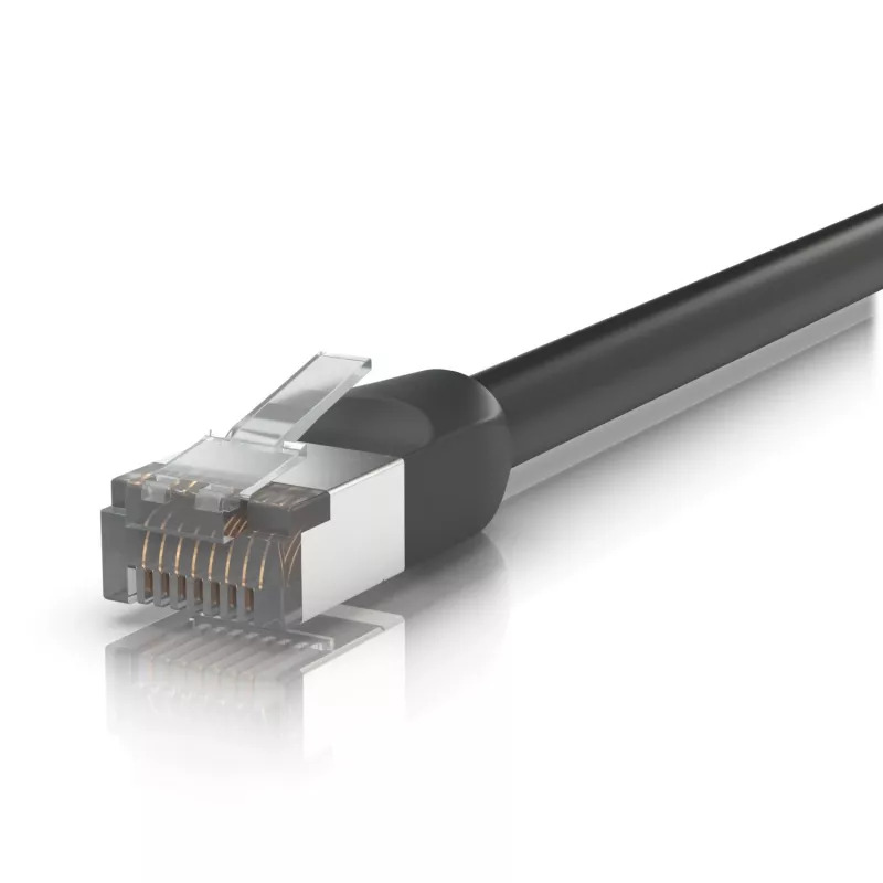 Tīkla kabelis Ubiquiti UACC-CABLE-PATCH-OUTDOOR-2M-BK RJ-45 Cat5e 2m Melns