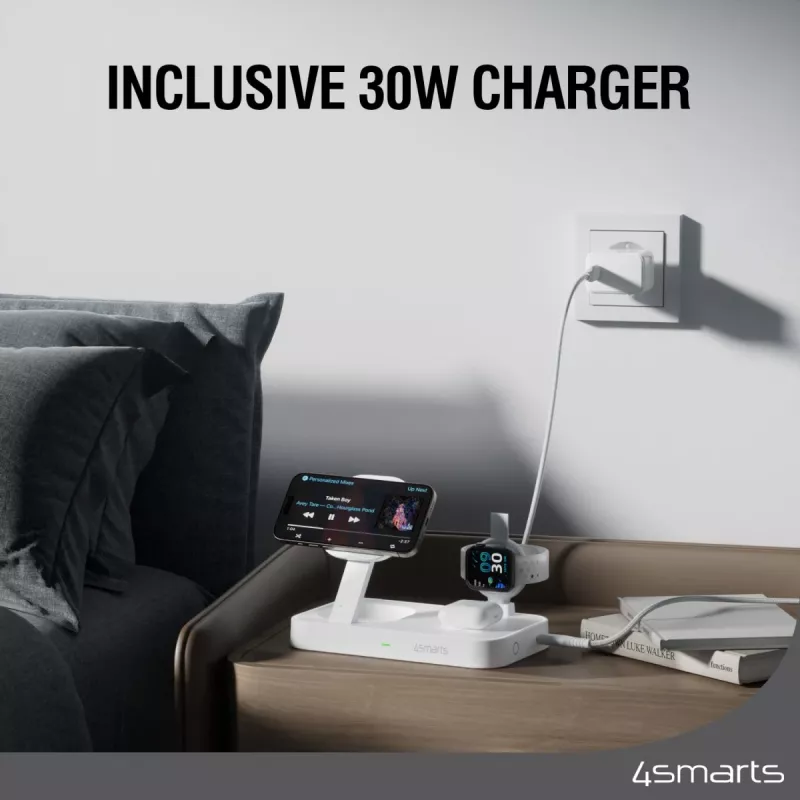 4smarts 540999 strāvas adapteris, balts