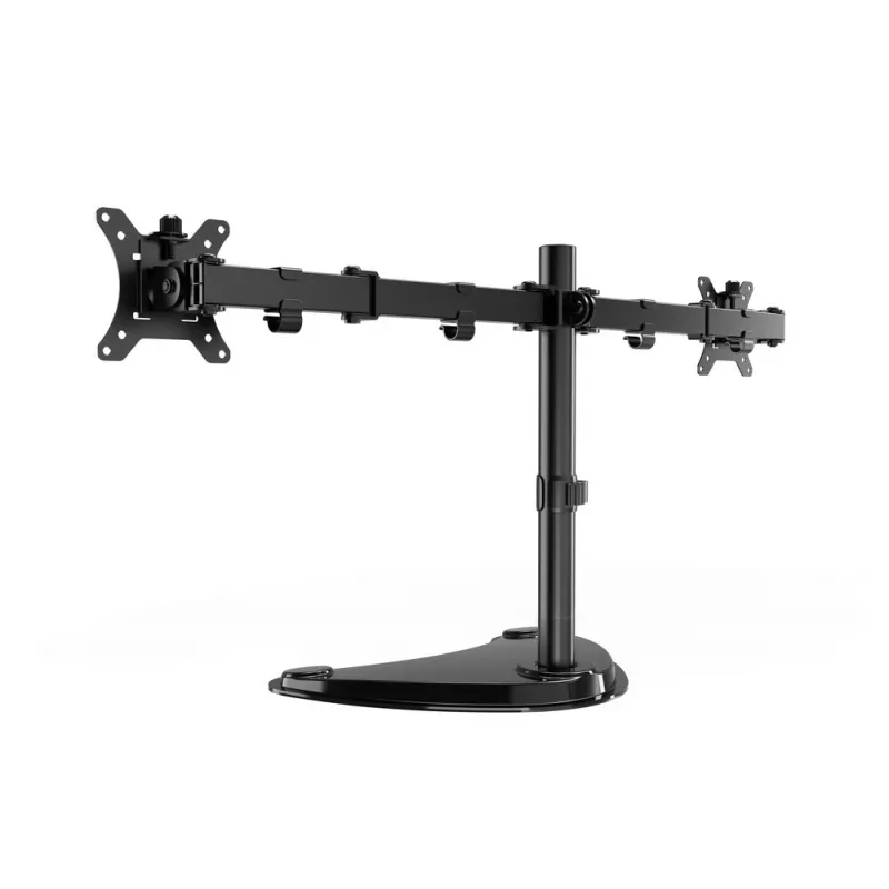 Gembird MS-D2ST-02 monitora galda statīvs (pagriežams, noliecams, grozāms), 13”-32”, melns