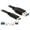USB kabelis DeLOCK 1m USB3.1-C/USB3.1-A 83870