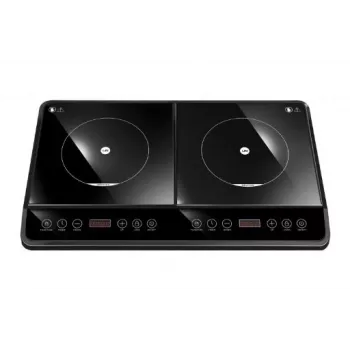 Indukcijas plīts virsma LIN LI-35P2N, iebūvējama, 2 zonu, 2000 W + 1500 W, skārienvadība, keramikas stikls