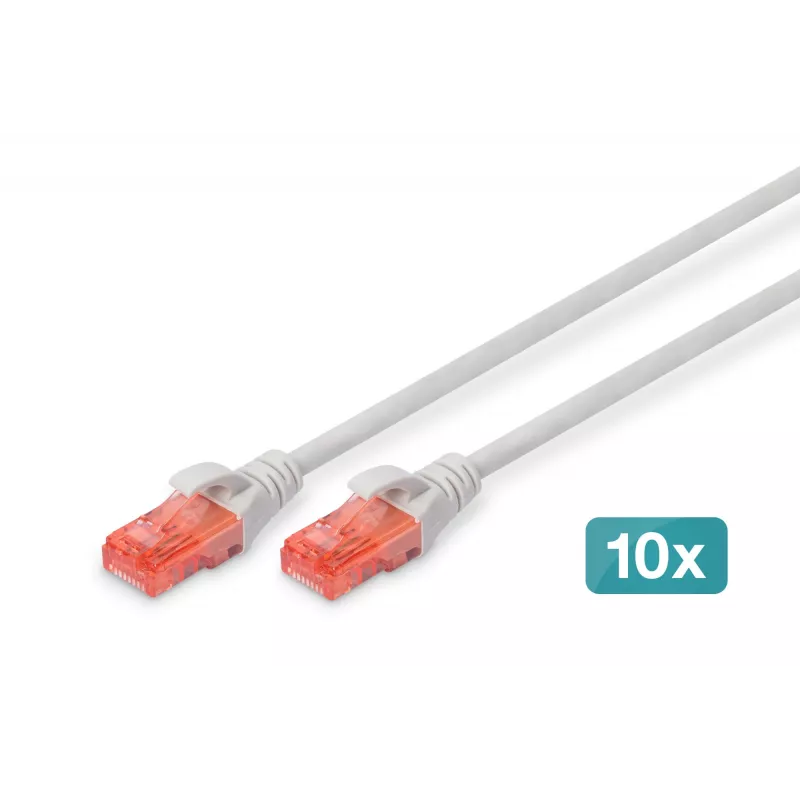 Patch Cord Digitus CAT 6 U/UTP LSZH 0.5m 10 gab.