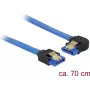 SATA kabelis DeLOCK 84986 0.7 m SATA 7-pin melns zils