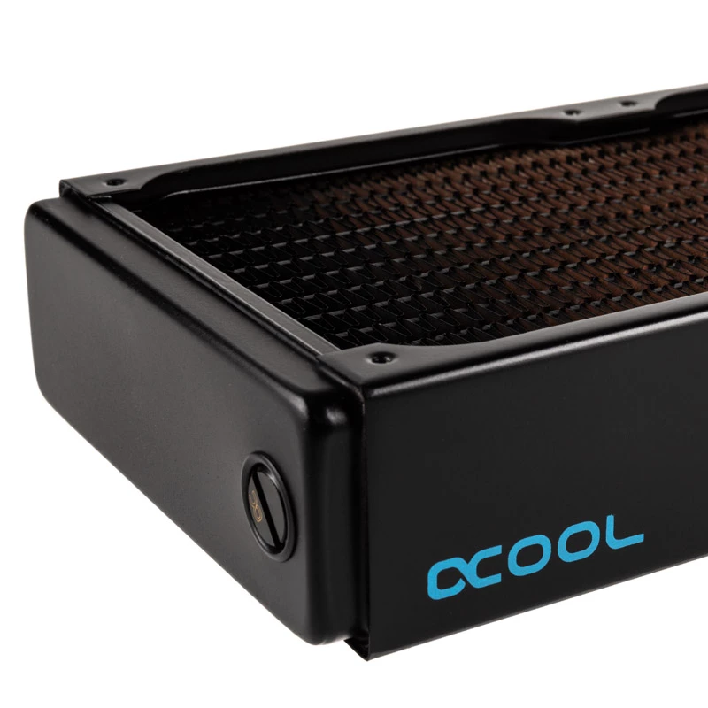 Alphacool NexXxoS V.2 XT45 Full Copper Radiator - 480mm, melns