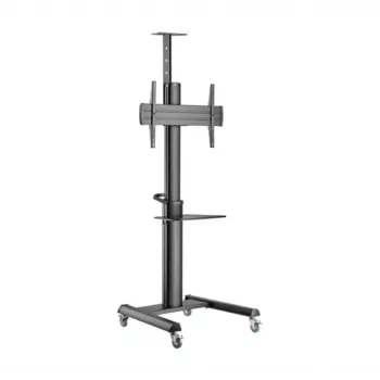 Grīdas TV statīvs Gembird TVS-70T-02 37 collu–70 collu ekrāniem, maks. 70 kg, VESA 200x200–600x400, slīpums ±5°/−12°, regulējams augstums, ritentiņi, kabeļu pārvaldība