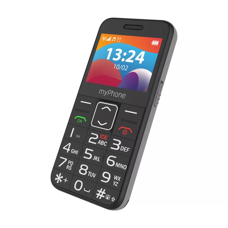 myPhone HALO 3 LTE | Melns | 2.4 collas | IPS | 48 MB | 128 MB | Divas SIM | Nano SIM | 3G | Bluetooth 2.1 | USB Type-C | Iebūvēta kamera | Galvenās kameras izšķirtspēja 0.3 MP