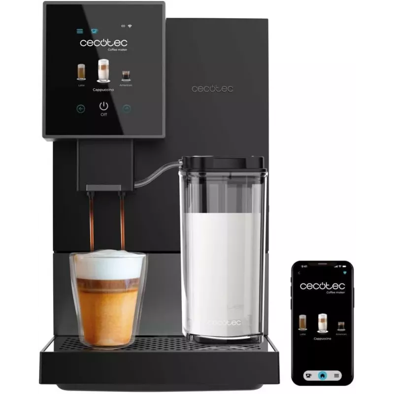 Espresso kafijas automāts CECOTEC Cremmaet Compactccino Connected 1460 W melns