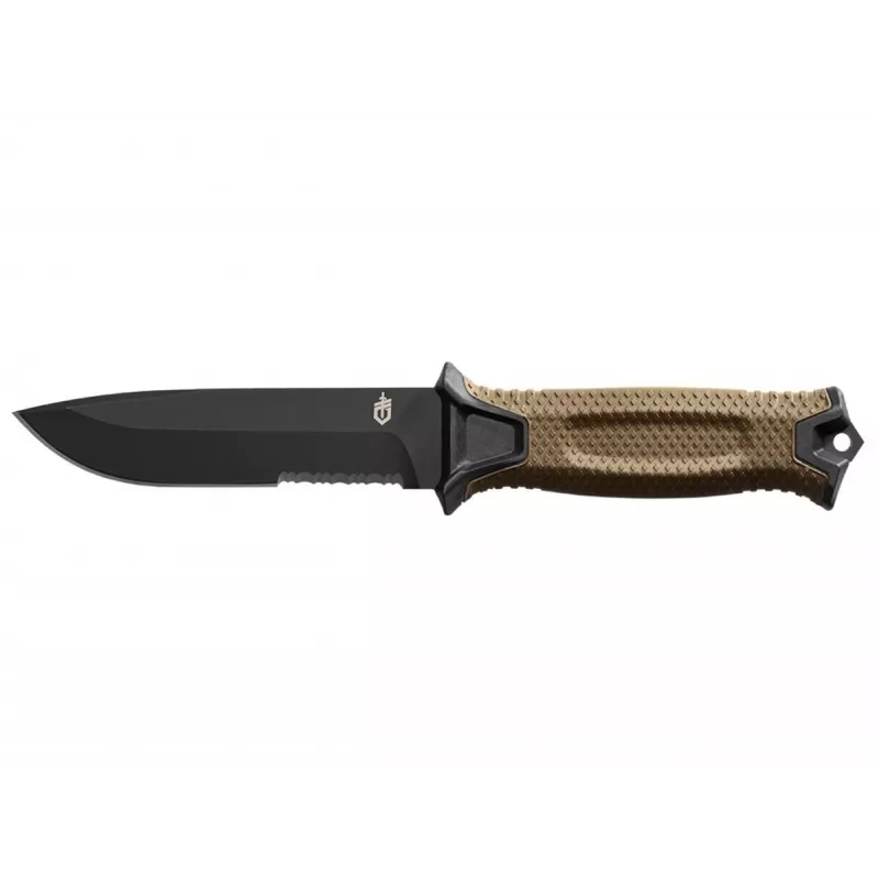 Izdzīvošanas nazis GERBER Strongarm Fixed Serrated Coyote