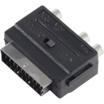Kabeļa savienotāja pārveidotājs SCART 3xRCA ShiverPeaks BS94034