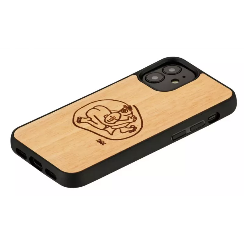 Aizsargājošs telefona vāciņš Man and Wood iPhone 12 mini — bērnu zivs dizains
