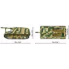 Konstruktora komplekts Cobi Panzehaubitze Hummel 1118 detaļu modelis
