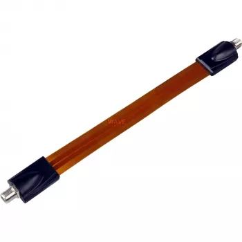 Wentronic Goobay SAT loga caurvads, īpaši plakans (0,3 mm), brūni melns, 0,2 m - F-ligzda F-ligzda (11953)