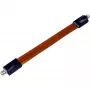 Wentronic Goobay SAT loga caurvads, īpaši plakans (0,3 mm), brūni melns, 0,2 m - F-ligzda F-ligzda (11953)